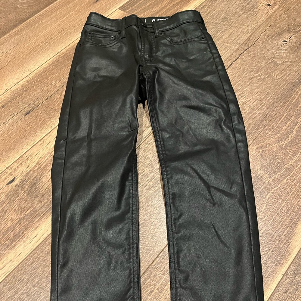 Gap kids girls size 8 slim pencil slim faux leather pants new